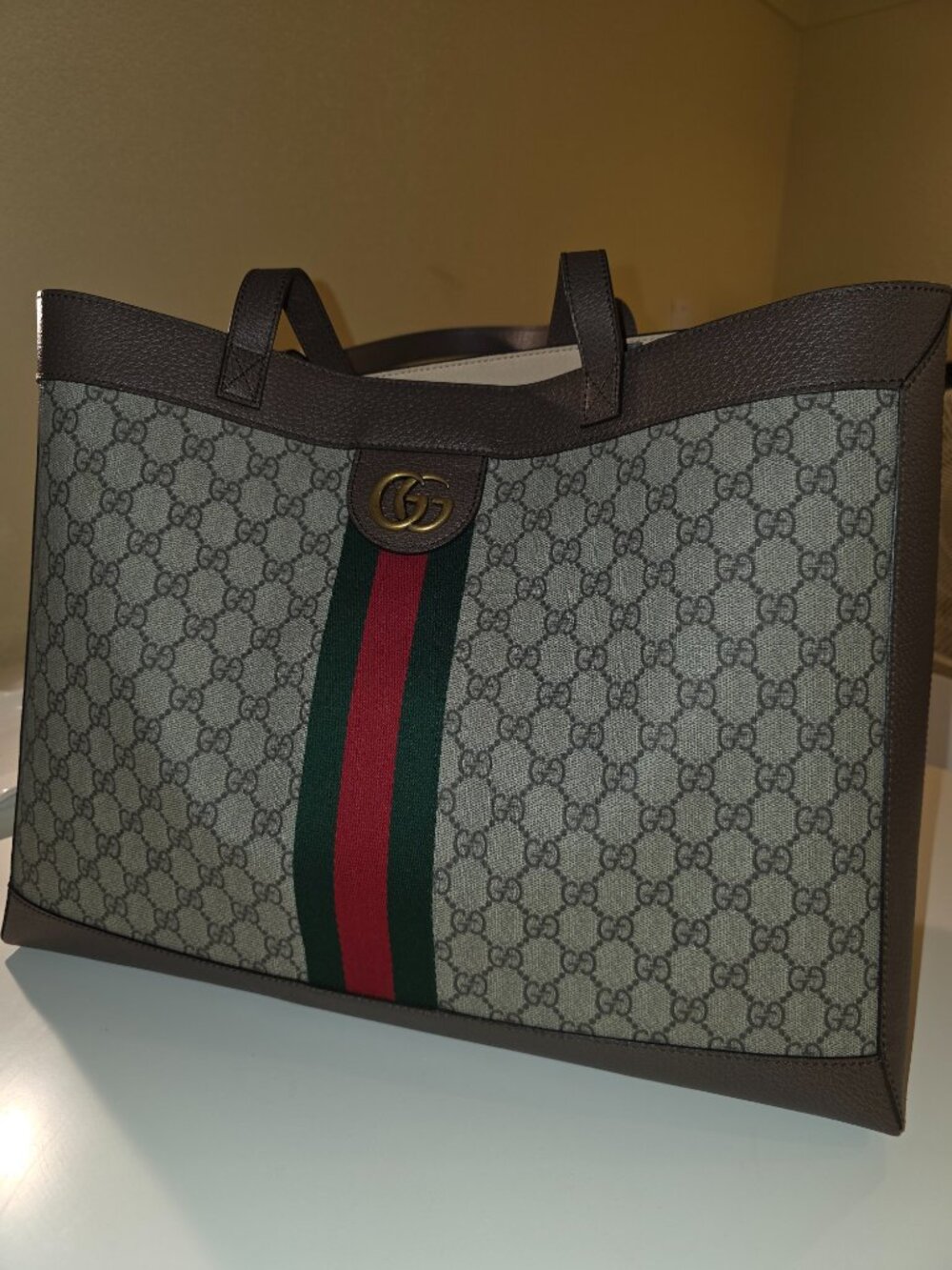 Gucci Supreme Monogram Flora Web Large Ophidia - Picture 4 of 6